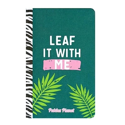 Image of Pukka Pad, Planet A5 Soft Cover Notebook Casebound Journal with 192 Pages of 8mm Ruled 90GSM Paper Feature Acid Free, Vegan Inks and Glue Recycled Paper, 21.5 x 13.4cm Leaf It
