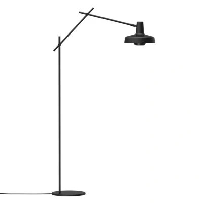Image of GRUPA Arigato floor lamp, three piece arm, black