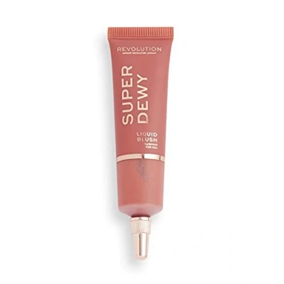 Image of Makeup Revolution Superdewy Liquid Blusher, Highly Pigmented, Buildable Formula, Flushing For You 15 ml