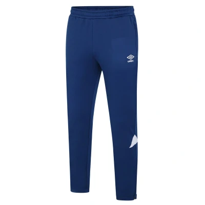 Image of Umbro Mens Total Tapered Training Jogging Bottoms (Navy/White) Size Large