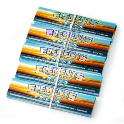 Image of 5 x Element Connoisseur Kingsize Slim Rolling Papers &amp; Tips by