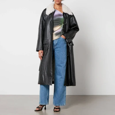 Image of Baum Und Pferdgarten Delize Faux Leather Coat EU 34/UK 6