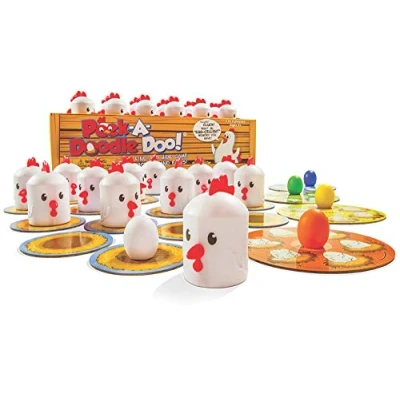 Image of Fat Brain Peek a Doodle doo!, Kids Preschool Toy, Educational Teasers &amp; Puzzles, Suitable For Boys Girls Aged 3 Years Or Above