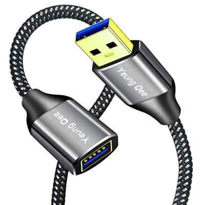 Image of USB 3.0 Extension Cable 1M,5Gbps High Speed Data Transfer Type A Male to Female Cord,USB Lead Compatible with Flash Drive, Hard Card Reader,Scanner,Keyboard(1m)