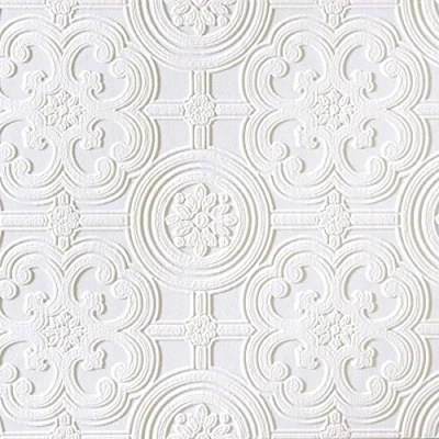 Image of Brewster RD80029 Egon Textured Vinyl Wallpaper, Paintable,White, 20.9x2x2