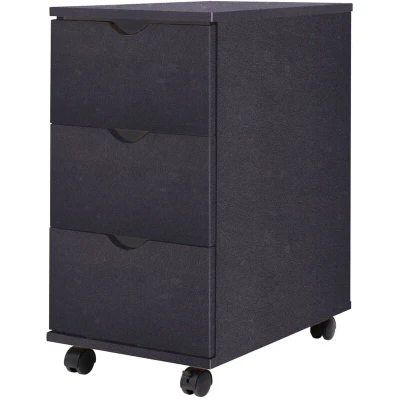 Image of vidaXL Drawer Unit 33x45x60 cm Black