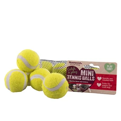 Image of Rosewood MINI ASSORTED TENNIS BALLS FOR DOGS 5PC