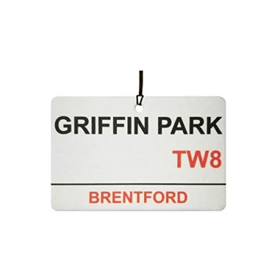 Image of Brentford/Griffin Park Street Sign Car Air Freshener (Fun Birthday/Xmas Christmas Stocking Filler/Secret Santa/Novelty Scented Gift)