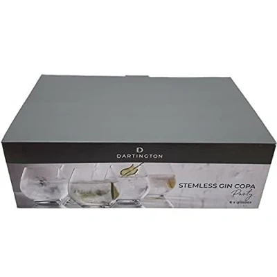Image of Dartington Party Set of Six Stemless Copa Gin Glasses