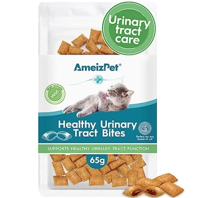 Image of AmeizPet Urinary Cat Dry Food, Tract Treatment, Treats for Crunchy Biscuits 65 g (2.3 oz)