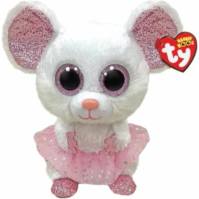 Image of TY Beanie Buddy Mouse Nina 24 CM