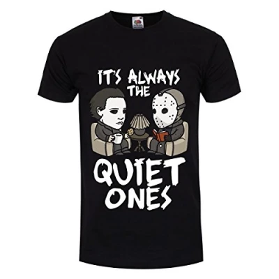 Image of Grindstore Men&#039;s It&#039;s Always The Quiet Ones T Shirt Black