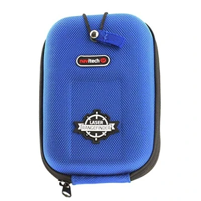 Image of Navitech Blue EVA Rangefinder Hard Case/Cover With Carabiner Clip Compatible The Bushnell Golf Pro X7 Jolt Tournament Edition Laser