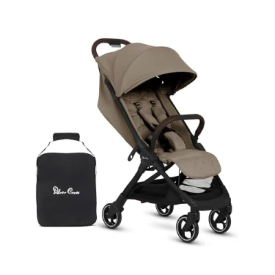 Image of Silver Cross Clic 2 Compact Stroller &amp; Travel Bag For Life On The Go Foldable Lightweight Suitable From Birth To 4 years Cobble
