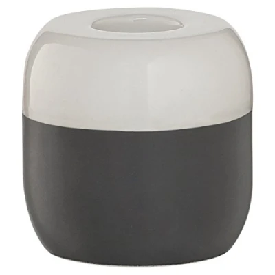 Image of Sealskin Sohere Candle Holder, Porcelain, Dark Grey, 6.8 x cm
