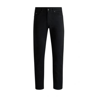 Image of BOSS Mens Re.Maine BC C Maine Stay Black Regular fit Jeans in Comfort Stretch Denim