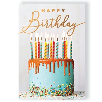 Image of Make It Personal Sister It&#039;s Your Birthday! Cake &amp; Candles Musical Birthday Card Singing Happy To You Sings