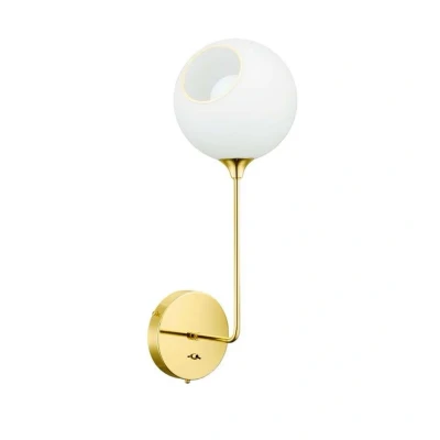 Image of DESIGN BY US Ballroom Long wall light, white, glass, hand blown
