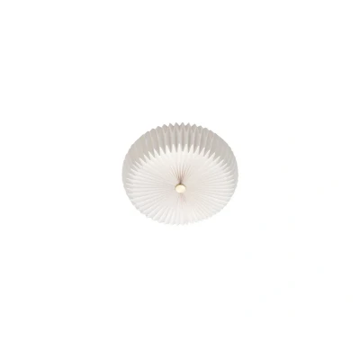 Image of Nordlux Belloy 40 ceiling light, pleated paper shade, white