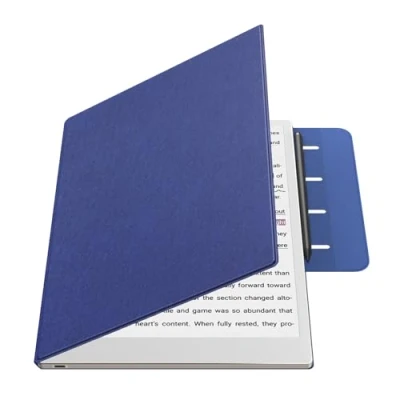 Image of TiMOVO Magnetic Case for Remarkable Paper Pro 11.8 Inch 2024, Lightweight Book Folio Cover with Buckle Pen Clasp Color Tablet, Support Auto Wake/Sleep, Wine Red