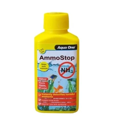 Image of Aqua One AmmoStop Aquarium Ammonia Detoxifier (150ml)