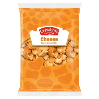 Image of Crawford&#039;s Savouries Cheese Baked Snacks, Great Party Snack or On the Go, 250 g (Pack of 10)