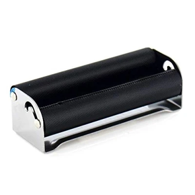 Image of Metal 70MM Easy Use Manual Cigarette Rolling Machine Tobacco Injector Maker Roller Accessories Black