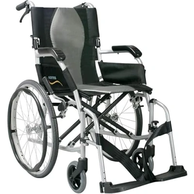 Image of Karma Ergo Lite 2 Ultralite Self Propel Wheelchair, Folding and Lightweight Weighs Only 10.9kg Choice of Sizes (18&quot; Seat Width)