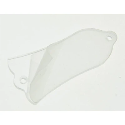 Image of KAISH Clear 1 Ply Plastic Blank Guitar Truss Rod Cover 2 Hole for Les Paul Made in USA Transparent