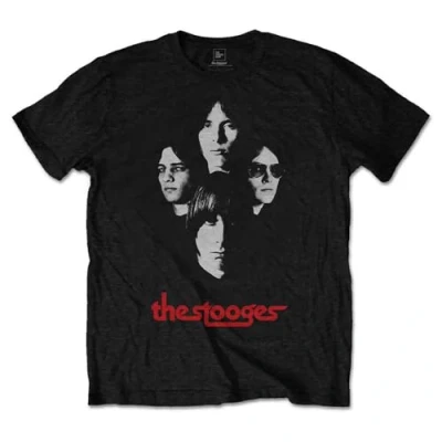Image of Rock Off officially licensed products Iggy and The Stooges Group Shot T Shirt XXL Black