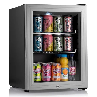 Image of Subcold Super35 LED Mini Fridge 35L Table Top Beer, Wine &amp; Drinks Energy Efficient with Dual Glazed Glass Door