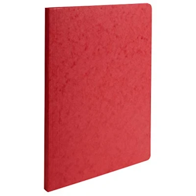 Image of Exacompta Ref 11509H Square Cut Document Folders 240 x 320mm in Size, Suitable for Storing A4 Documents, 225gsm Premium Pressboard Red (Pack of 50)
