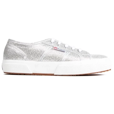 Image of Superga Women&#039;s 2750 lamew Low Top Sneakers, Silver, 6 UK