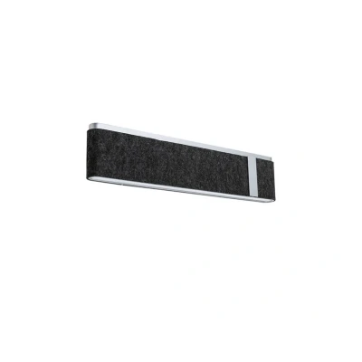 Image of Paulmann LED wall light Jagun, anthracite, felt, 3 step dimmable