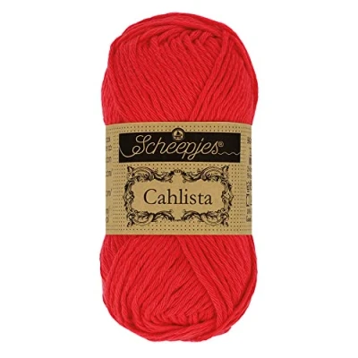 Image of Scheepjes Cahlista 115 Hot Red Yarn 10x50g