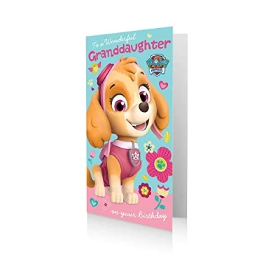 Image of Granddaughter Birthday Card, Paw Patrol Card for