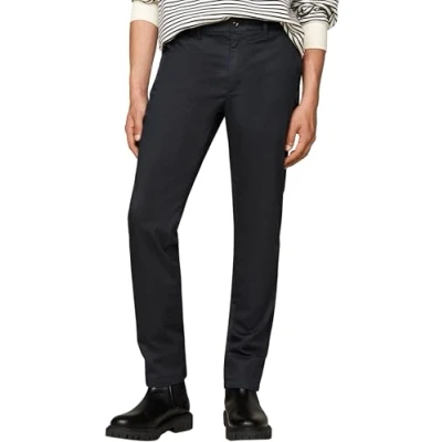 Image of Tommy Hilfiger Men’s Denton Straight Leg Chinos, Blue (Desert Sky), 31W/32L