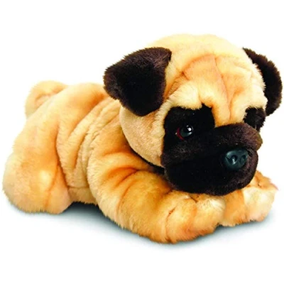 Image of Keel Toys SD5456 35 cm Soft Plush Pug, Brown