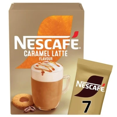 Image of Nescafe Caramel Latte Instant Coffee 7 x 17g Sachets