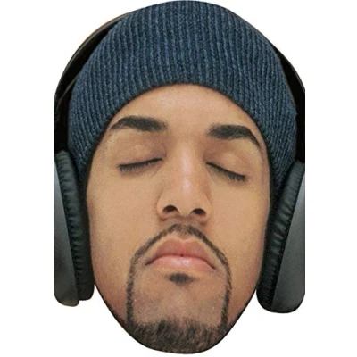 Image of FoxyPrinting Craig David Music Celebrity Cardboard Party Face Mask Fancy Dress