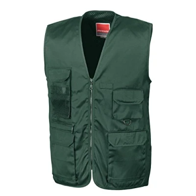 Image of Result RE45A Adventure Safari Waistcoat Black, 2X Large