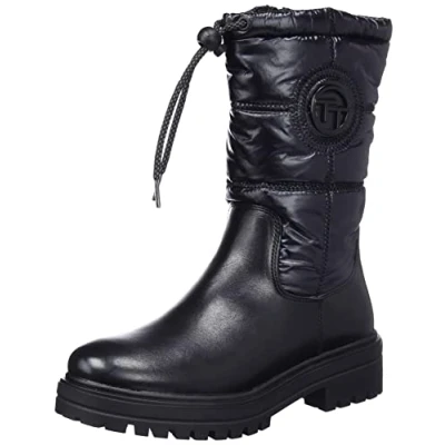 Image of TOM TAILOR Women&#039;s 4294805 Mid Calf Boot, black, 6.5 UK