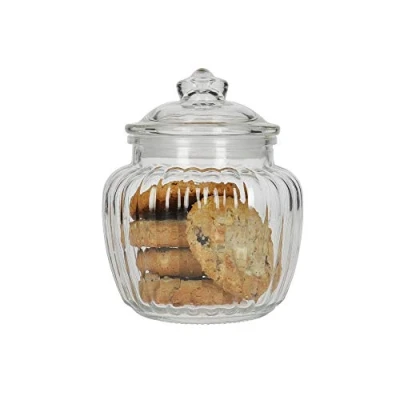 Image of KitchenCraft Home Made Small Glass Storage Jar, 600 ml (1 Pint)