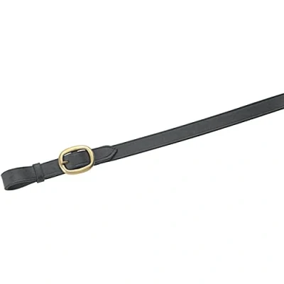 Image of Shires Blenheim Leather lead rein equestrian in hand Black 3/4&quot;
