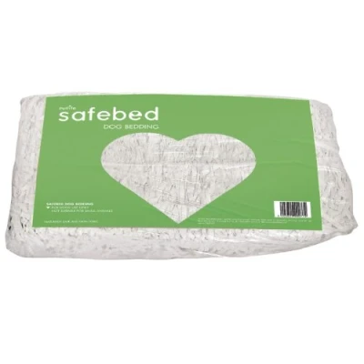 Image of Petlife Safebed Paper Dog Bedding for Dog, Off White, 10 Kg