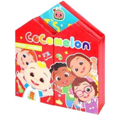 Image of CoComelon Advent Calendar Art &amp; Crafts Accessories Filled with Exciting Gifts Christmas Countdown Fun Kids Festive Gift Set