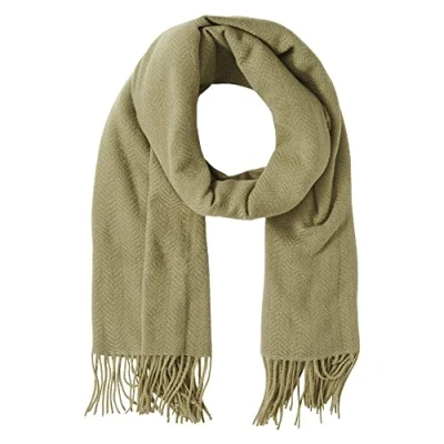 Image of PIECES Women&#039;s Pckial New Long Scarf Noos Bc, Deep Lichen Green, One Size