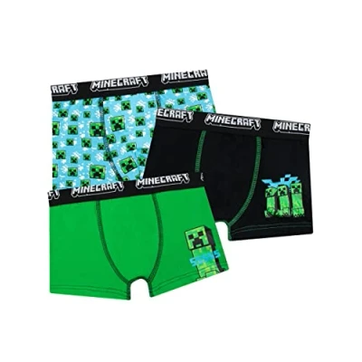 Image of Minecraft Boys Briefs Pack of 3 Multicolor 11 12 Years