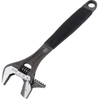 Image of Bahco 9073P Black Ergo Adj Wrench 12IN Rev Jaw