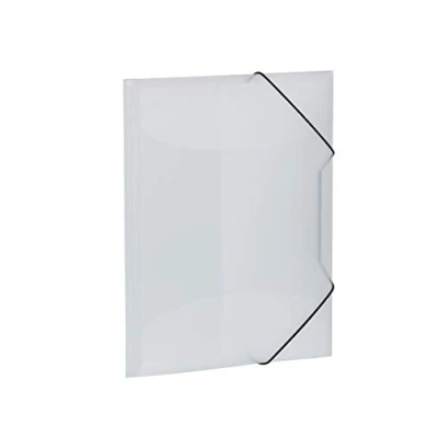 Image of HERMA Elastic Folder Translucent in White A3, Sturdy Plastic, with 3 Inner Flaps, 1 Span